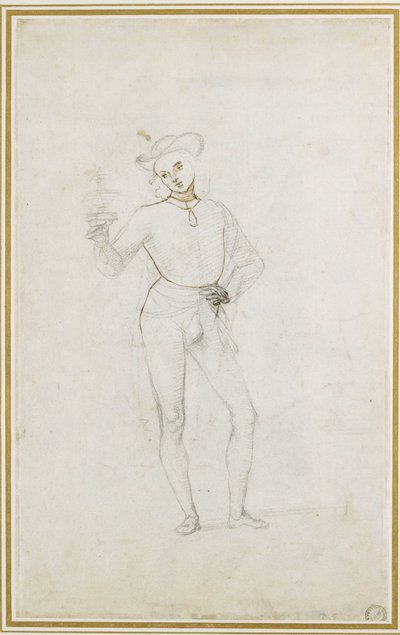 Studio per una figura in un